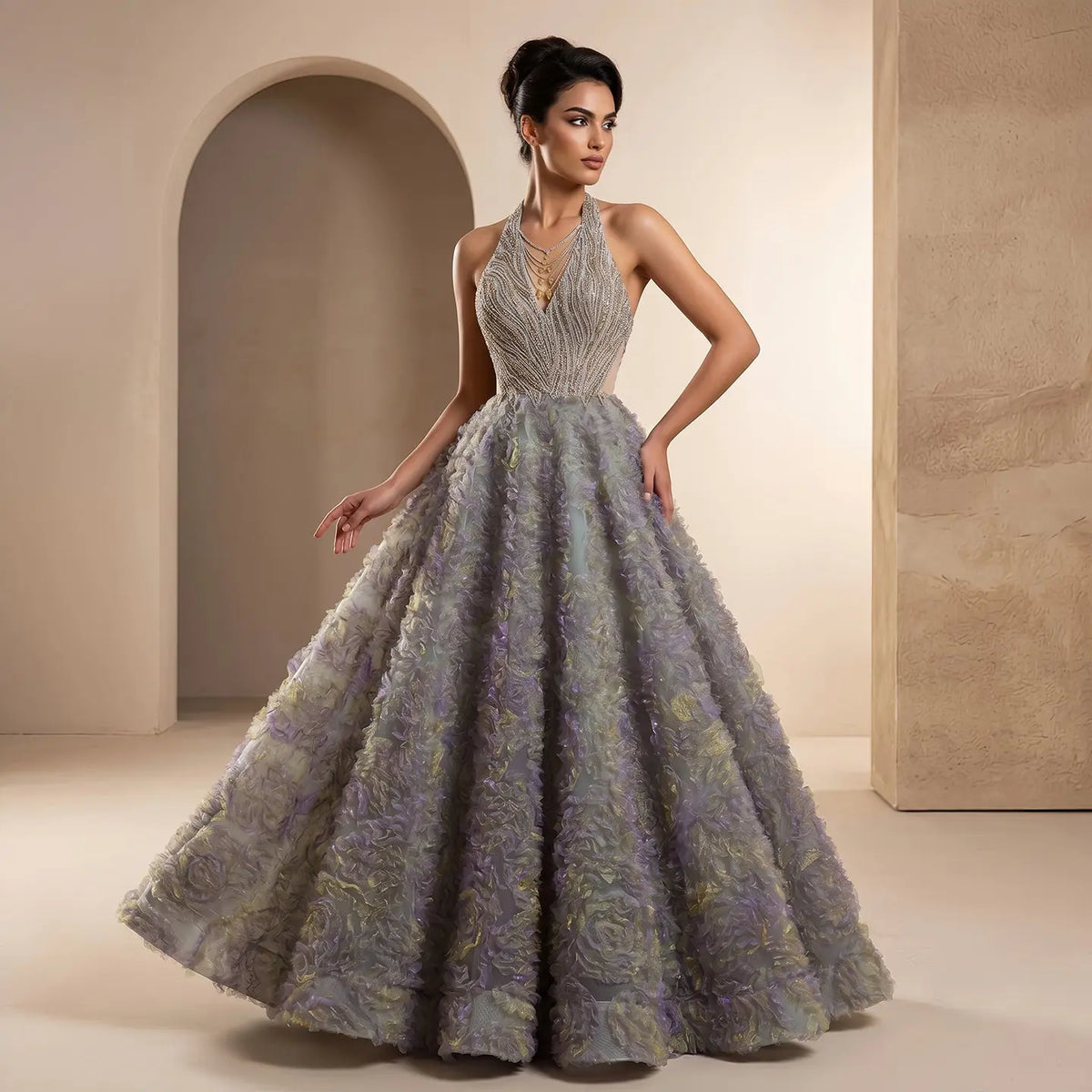 gradient evening dress Blue Gradient Tulle Simple A-line Party Dress, Blue Gradient Formal Dr