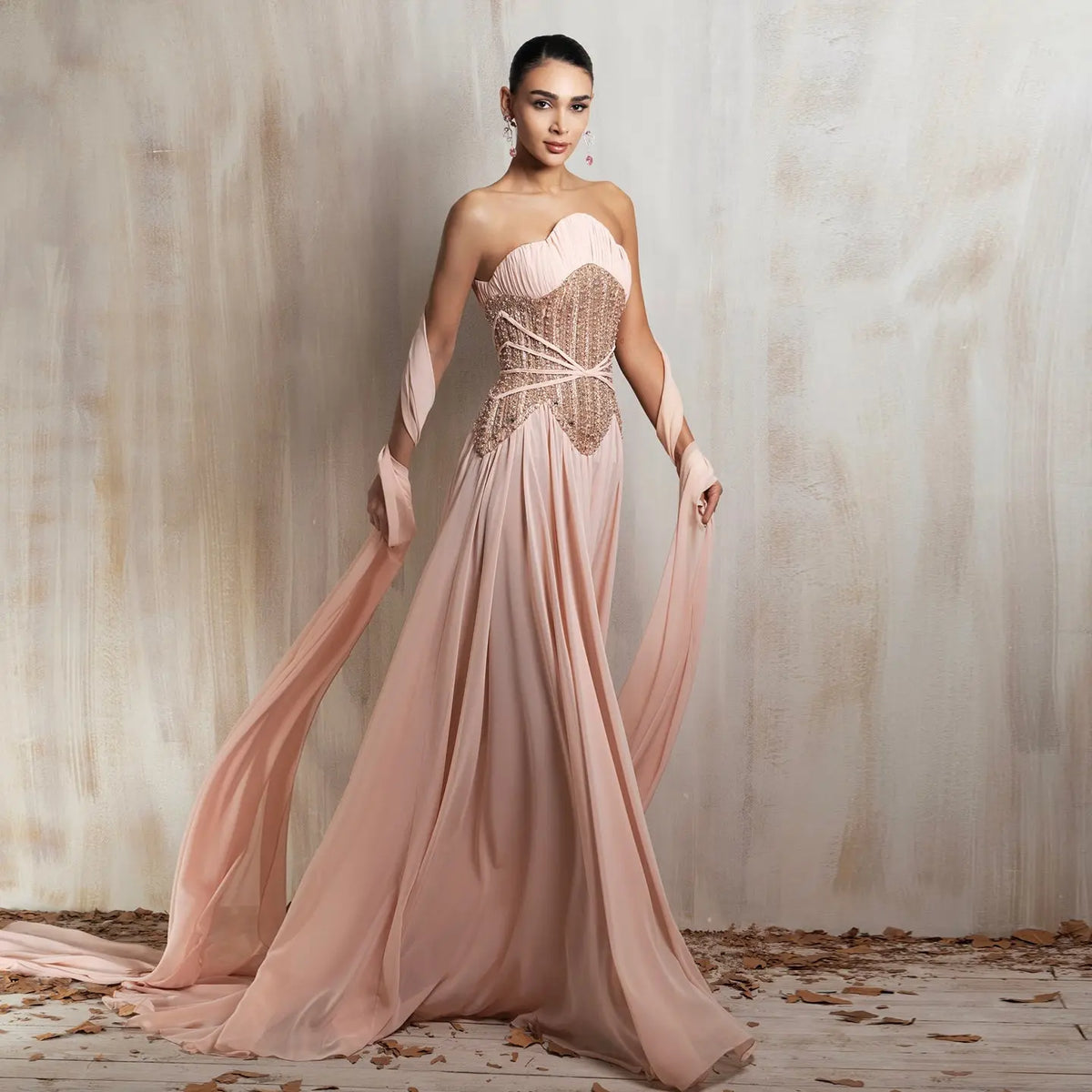 pink corset wedding guest dress Elegant Pink Wedding Guest Corset Maxi Dress Black / XS