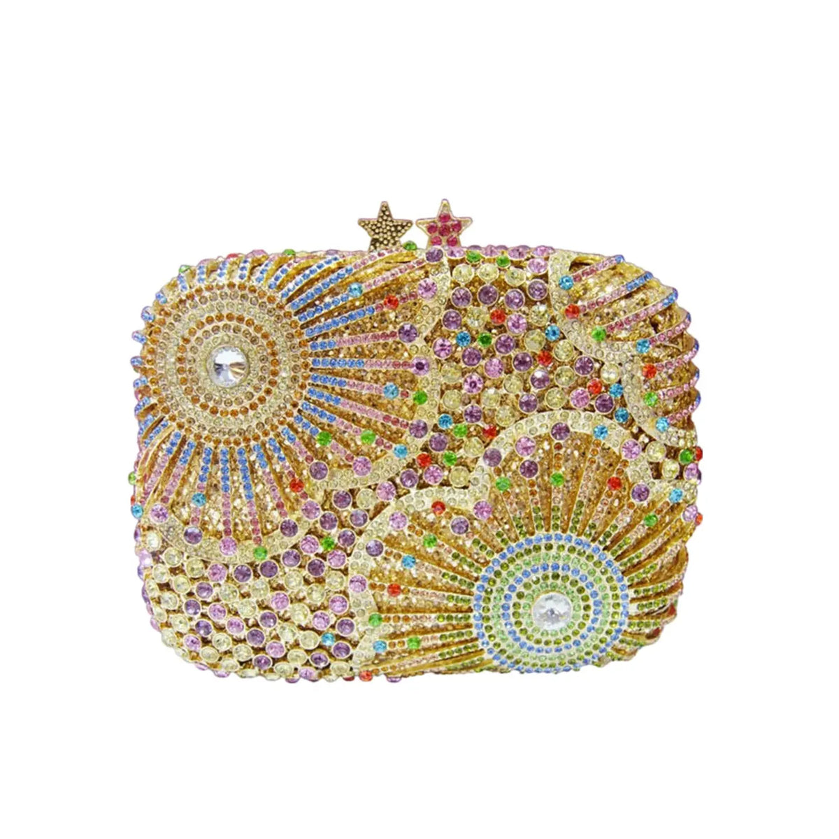 Dazzling Flower Crystal Clutch Bag HB021 