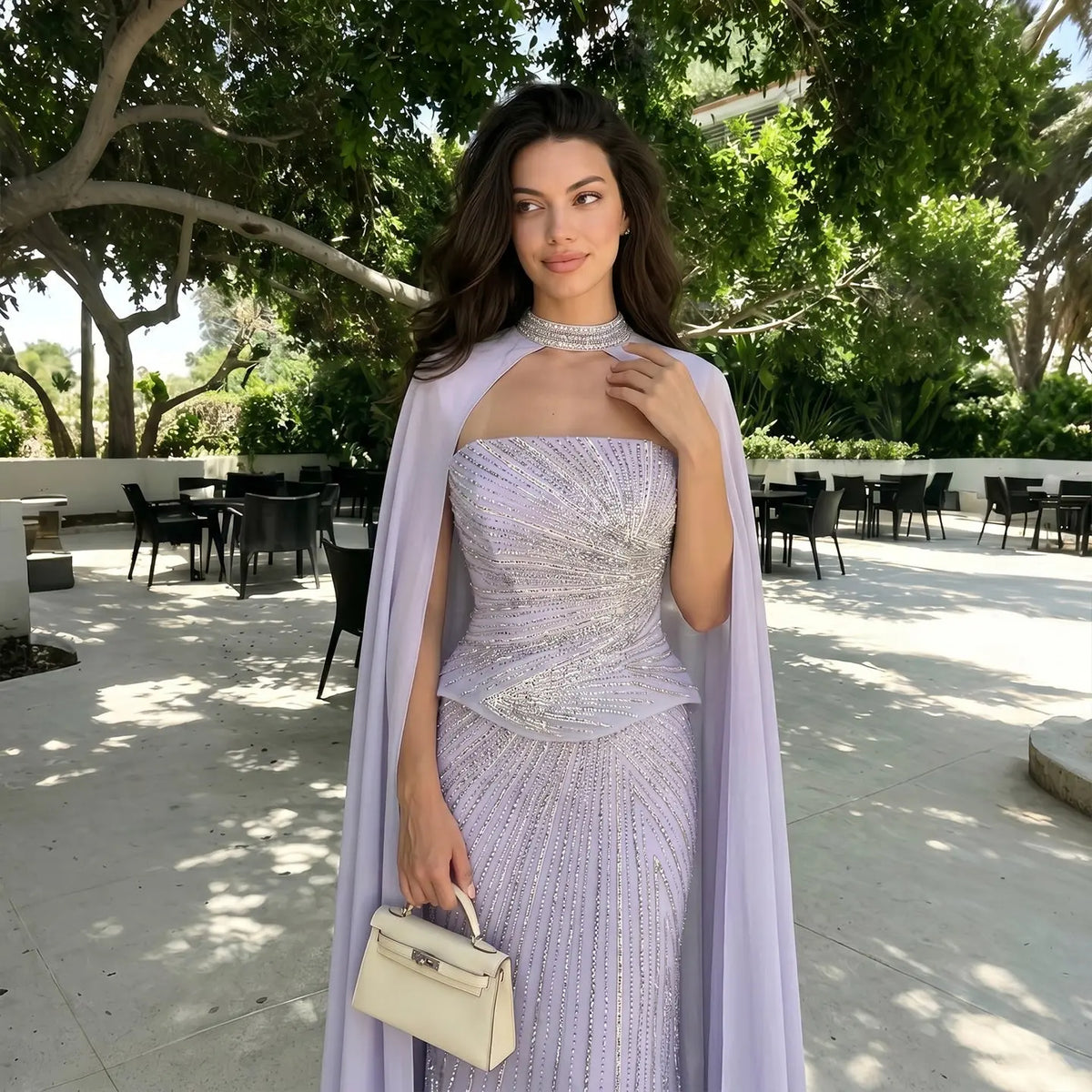 rhinestone chiffon dress Ivory Exquisite A Line Beaded Rhinestone Chiffon Prom Dress Formal Dress Party Dress SH4024