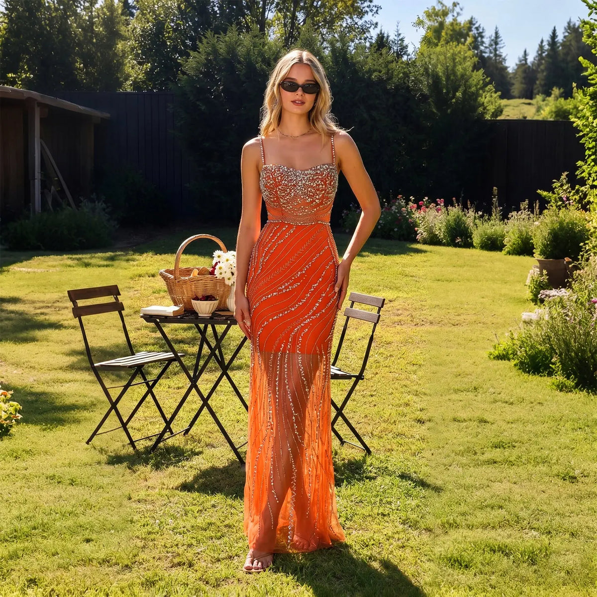 party dress orange Cocktail & Dresses cocktail parties Burnt Orange Sequin Long Sleeve