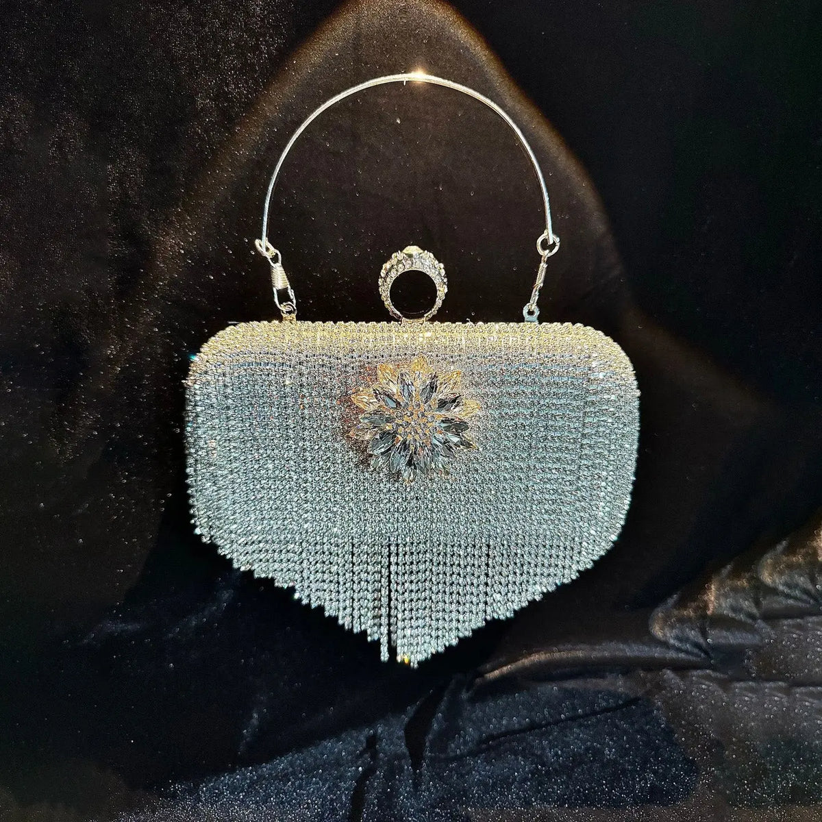 Diamond-studded Bag Tassel Evening Bag HB004 