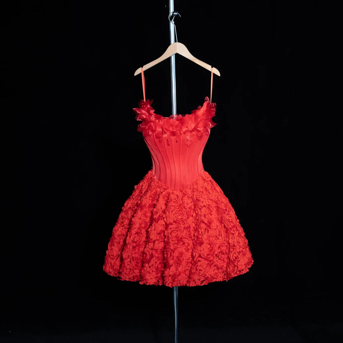 Glamorous Handmade 3D Flower Puffy Skirt Homecoming Dress RM201