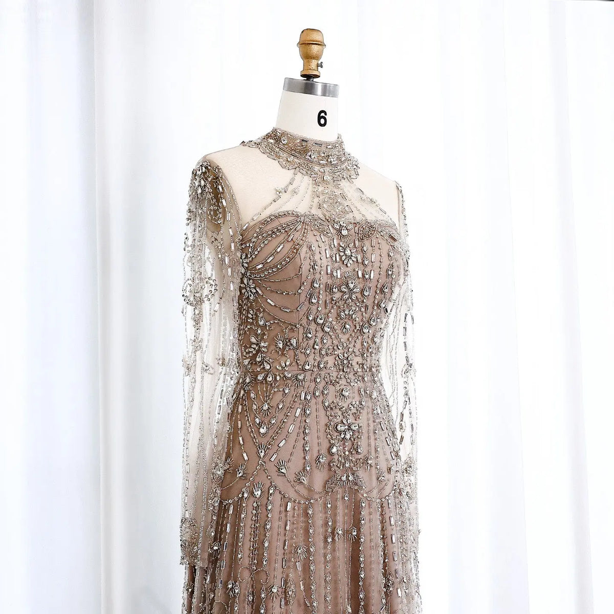 long sleeve high neck party dress Red Long Sleeves Lace Short Cocktail Dress High Neck Slim Party Dress