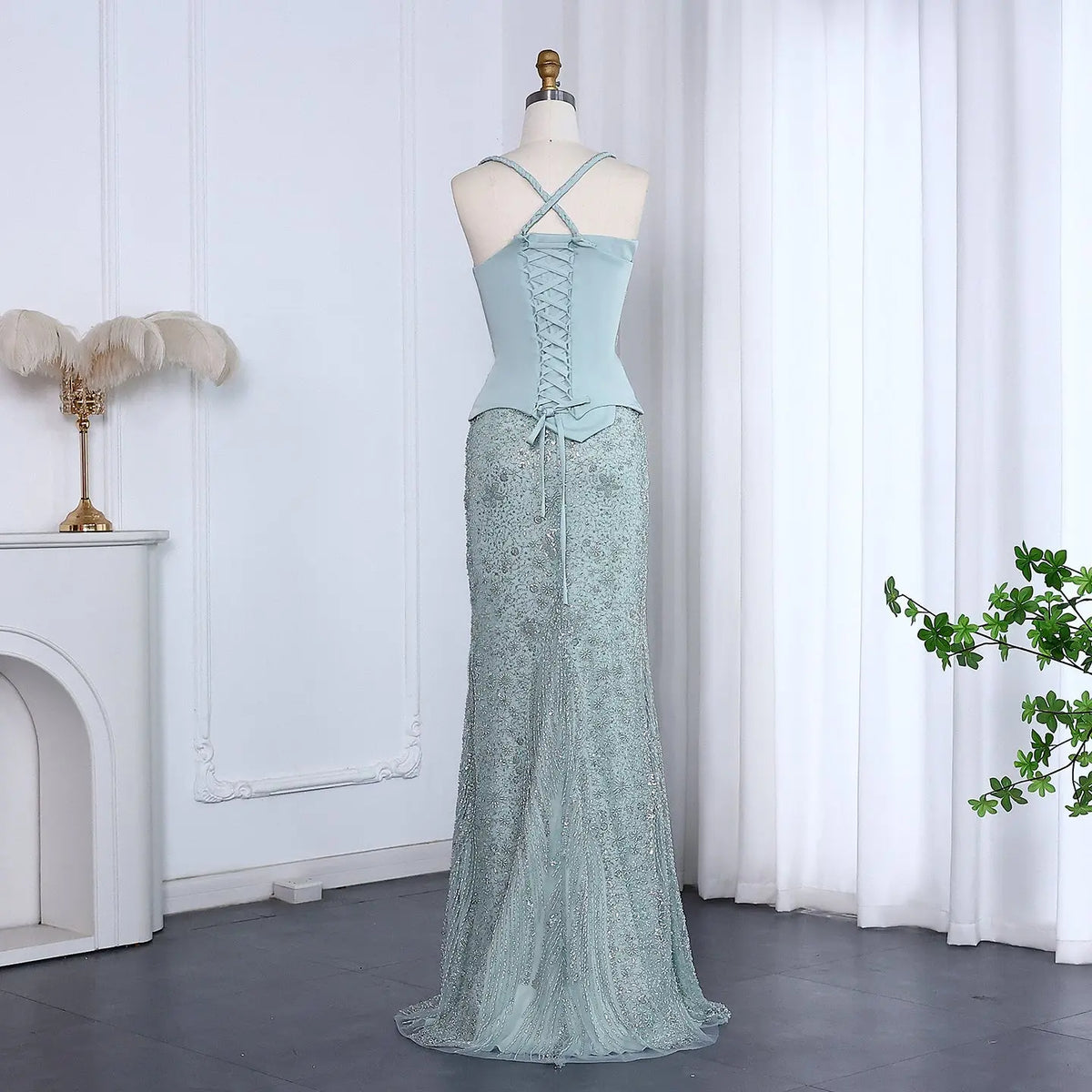 lilac two piece prom dress Halter Neck 2 Pieces Purple Lace Prom Dresses, Two Pieces Lace Formal jbydress