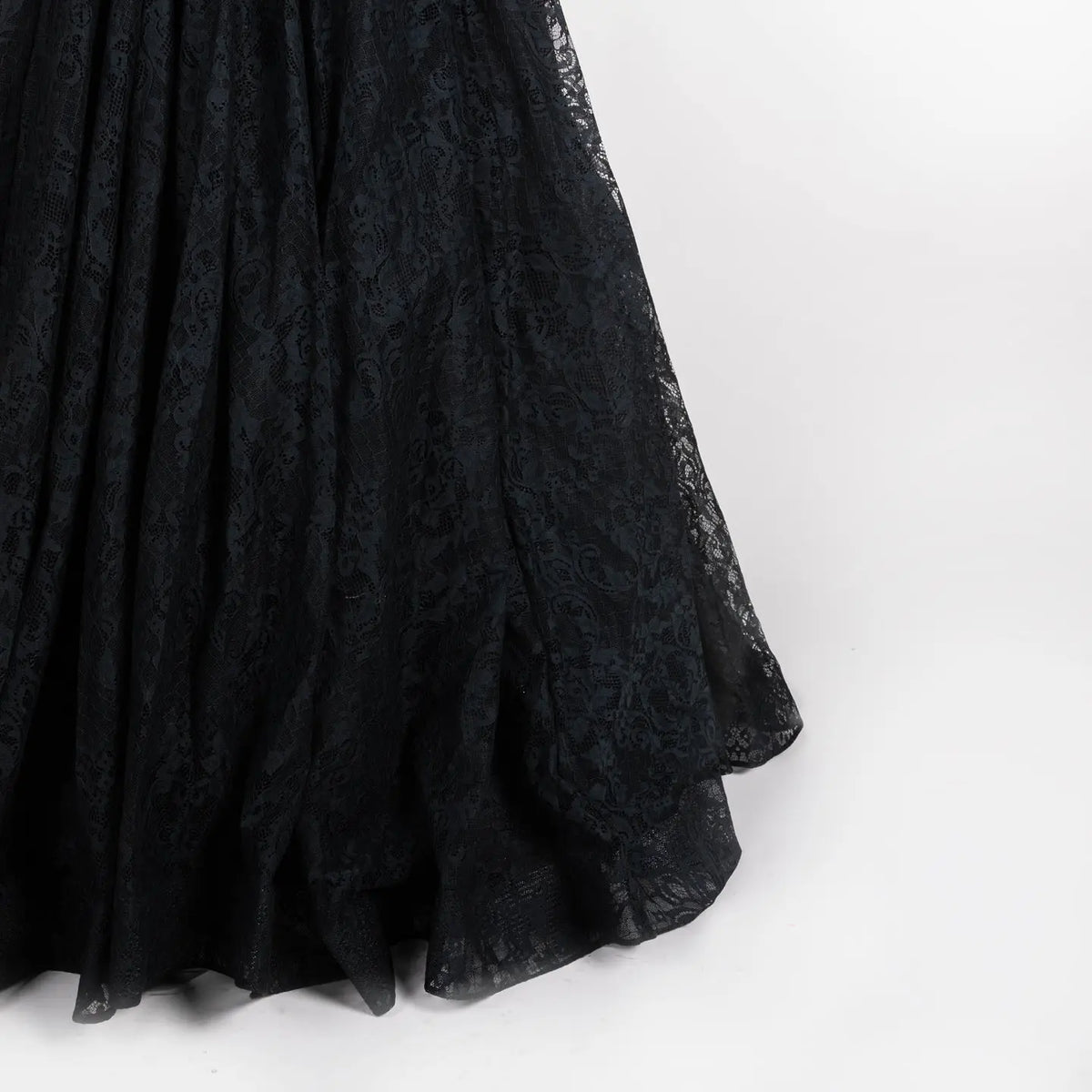 Black Gothic Beaded Lace Ball Gown Dress SW557-7
