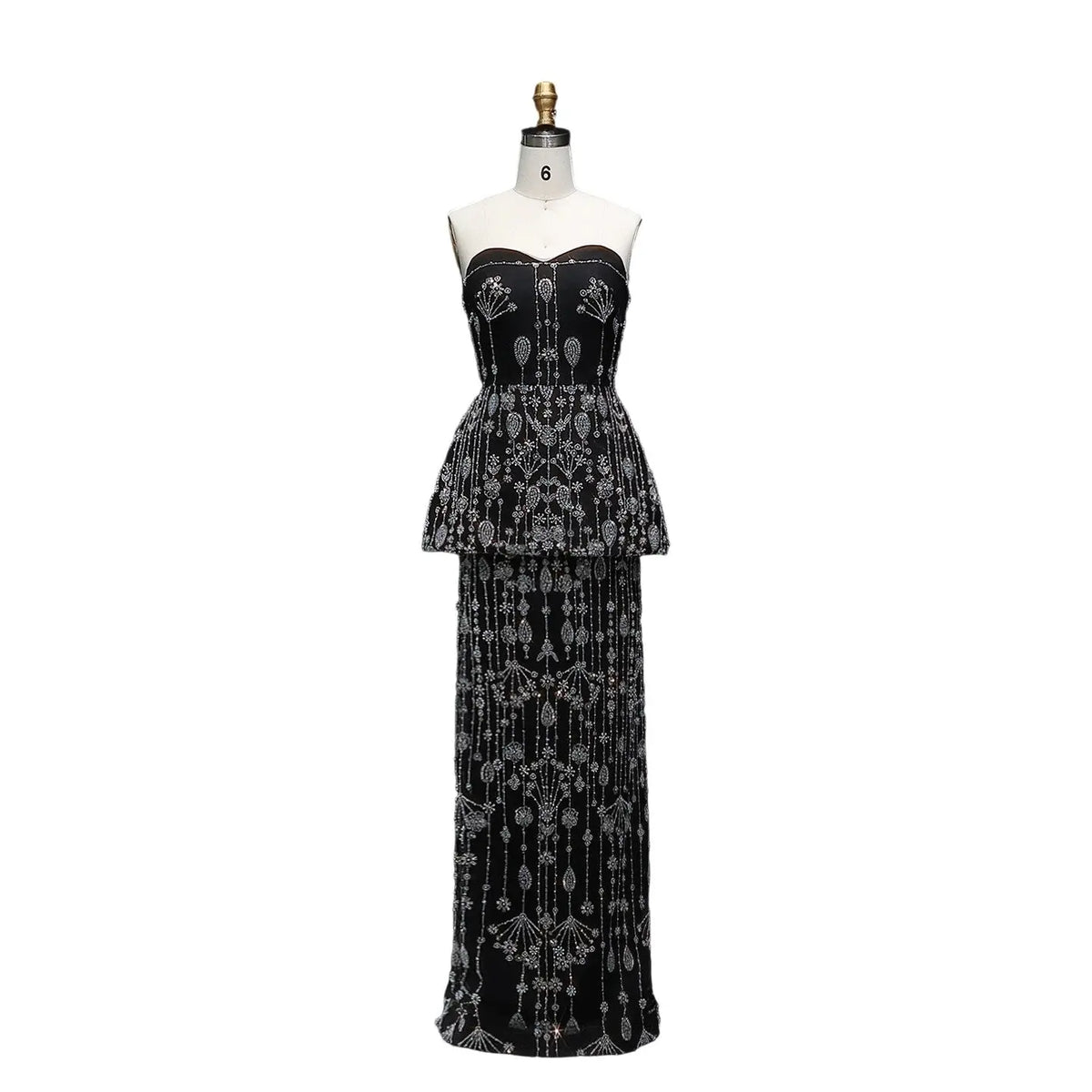 Chic Black Two Pieces Evening Dress for Women Wedding Party SS635 Chic Black Two Pieces Evening Dress for Women Wedding Party SS635