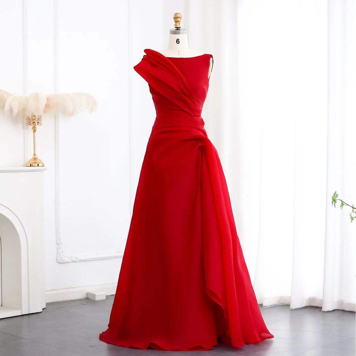 Elegant Burgundy A-Line Evening Dress SF083 - SHARONSAID Elegant Burgundy A-Line Evening Dress SF083 - SHARONSAID