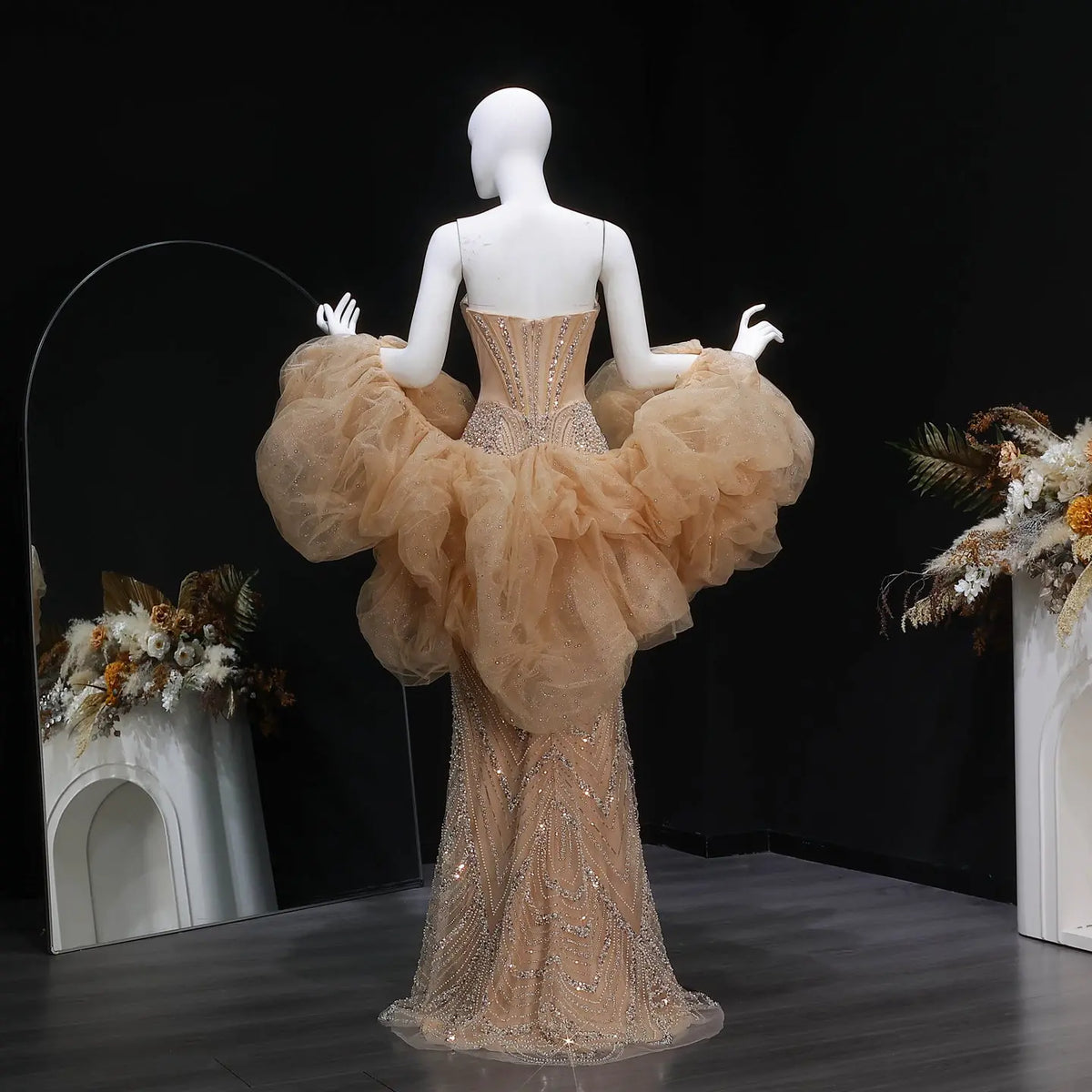 fiesta fashion champagne dress Champagne Designer Dress for Any Occasion