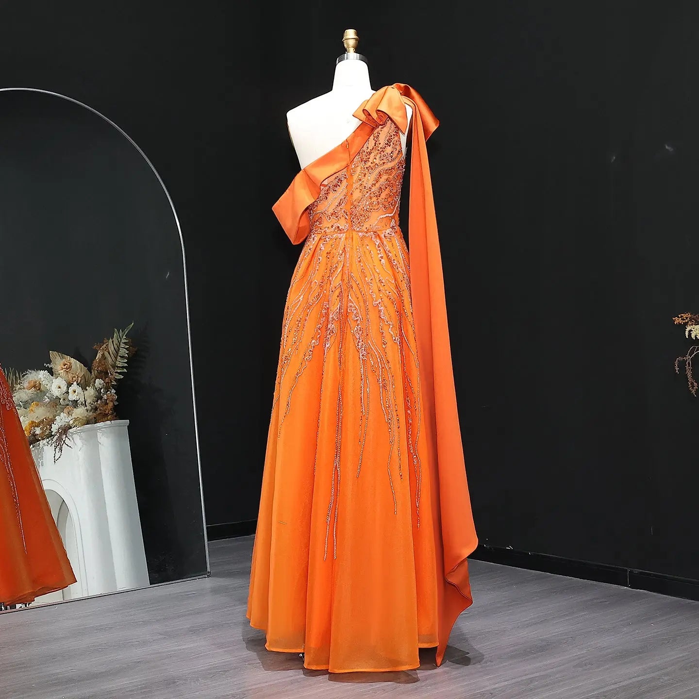 Luxury One Shoulder Olive Green Evening Dress SS323 - SHARONSAID Luxury One Shoulder Olive Green Evening Dress SS323 - SHARONSAID