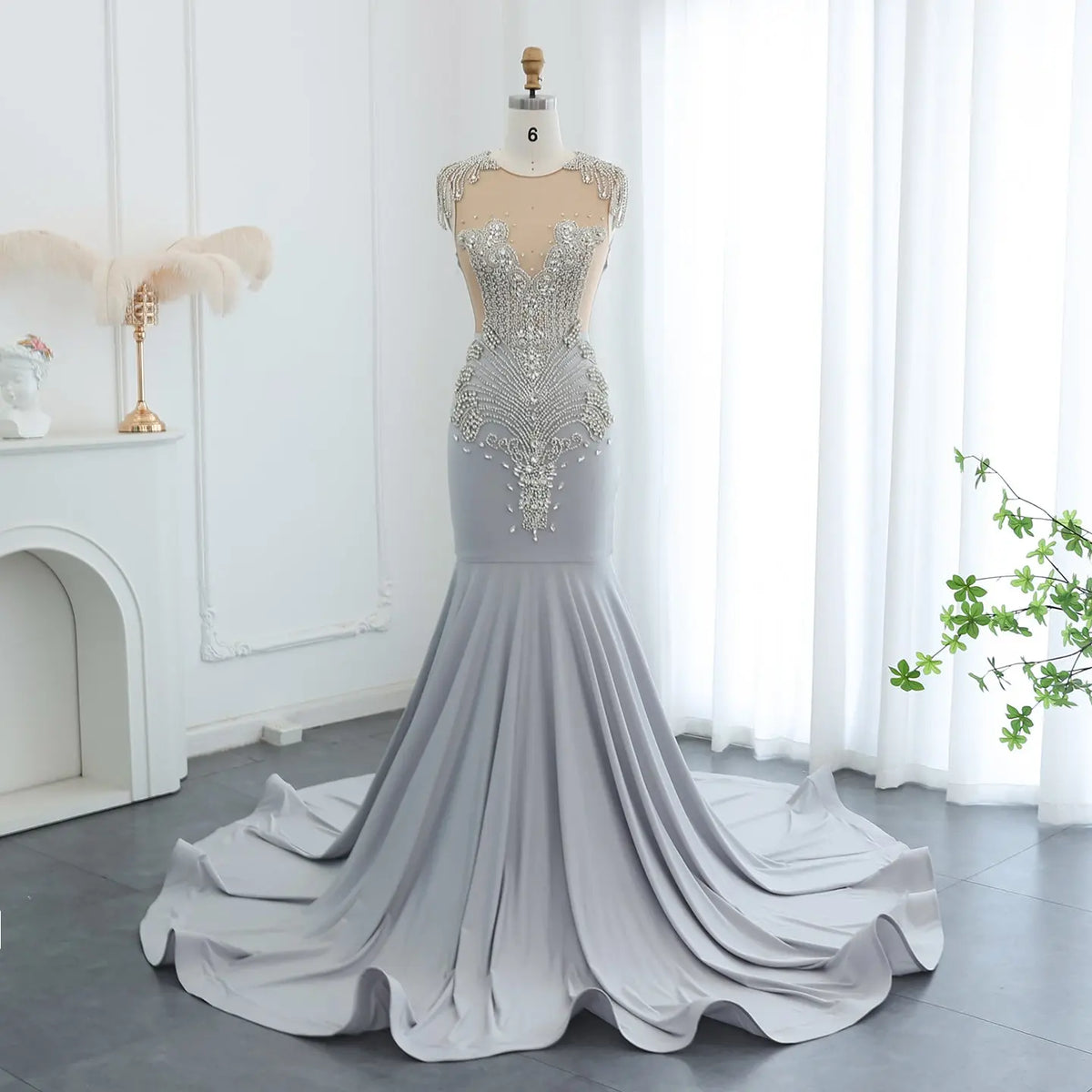 Luxury Crystal Mermaid Royal Blue Prom Dress RM057 - SHARONSAID Luxury Crystal Mermaid Royal Blue Prom Dress RM057 - SHARONSAID