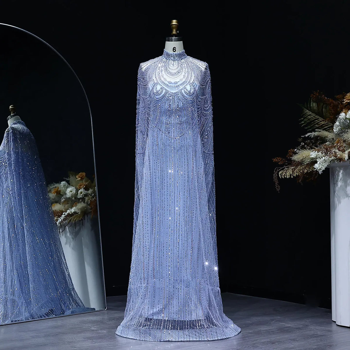 Luxury Nude Beaded High Neck 2 pieces Evening Dress SS780 Luxury Nude Beaded High Neck 2 pieces Evening Dress SS780