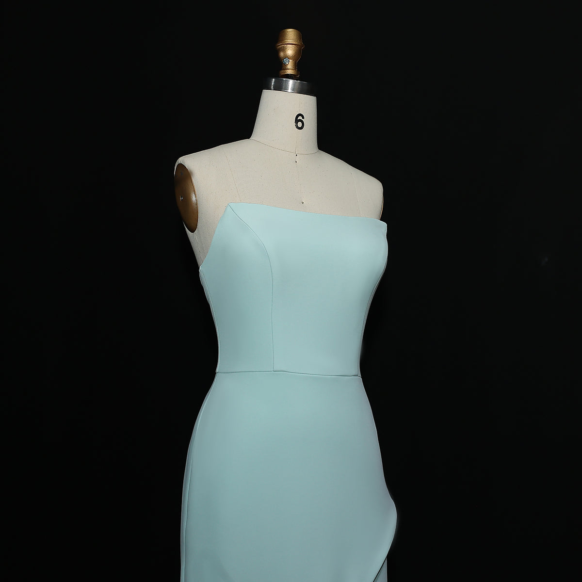 Luxury Mint Green Crystal Embellished Evening Dress XD022 