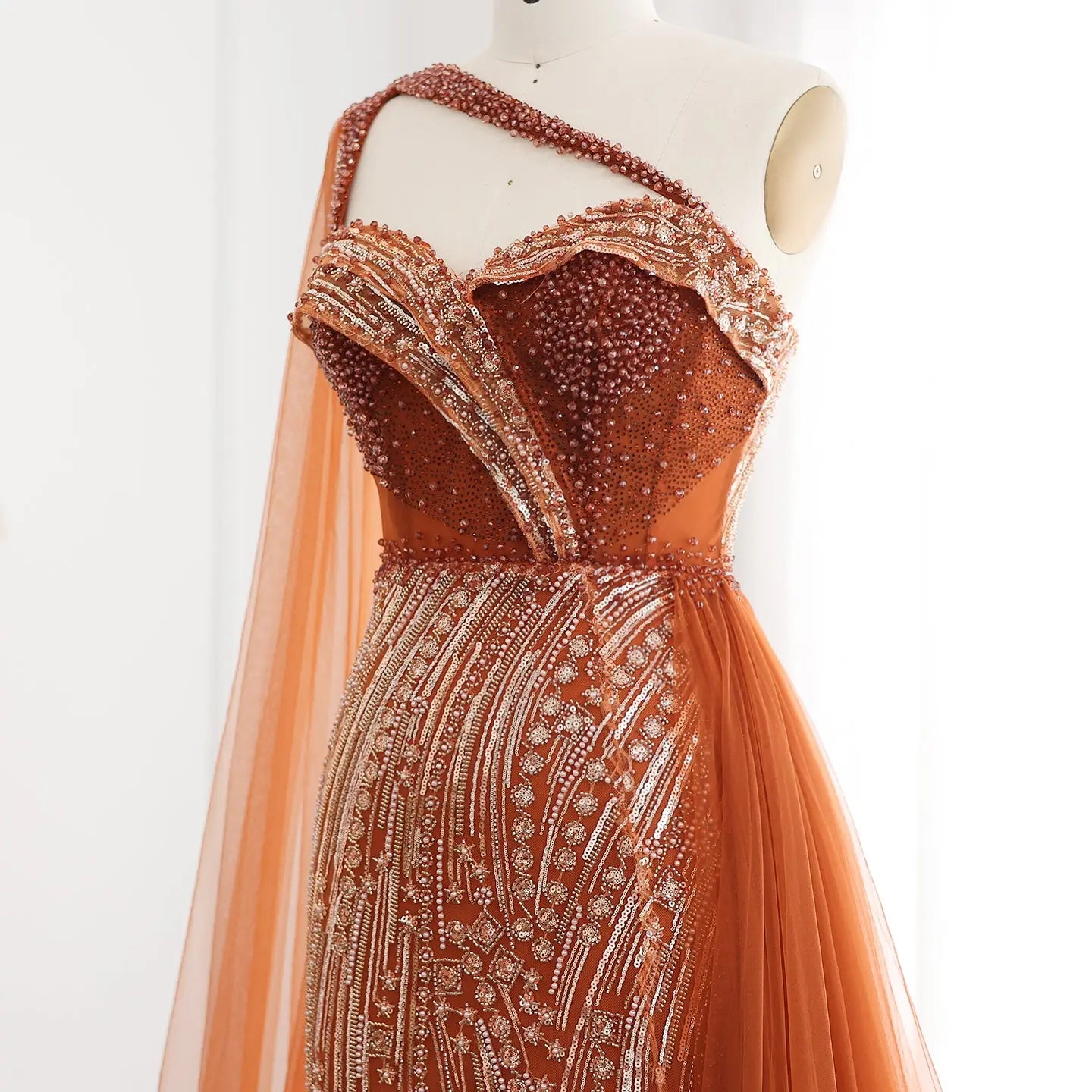 ワンピース Houndstooth Belted Mermaid Dress LONG SLEEVE TURTLE FISHTAIL GOWN – Large Houndstooth – Norma