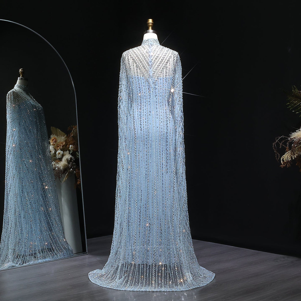 Luxury Dubai Kaftan Arabic 2 Pieces Evening Dress SS691