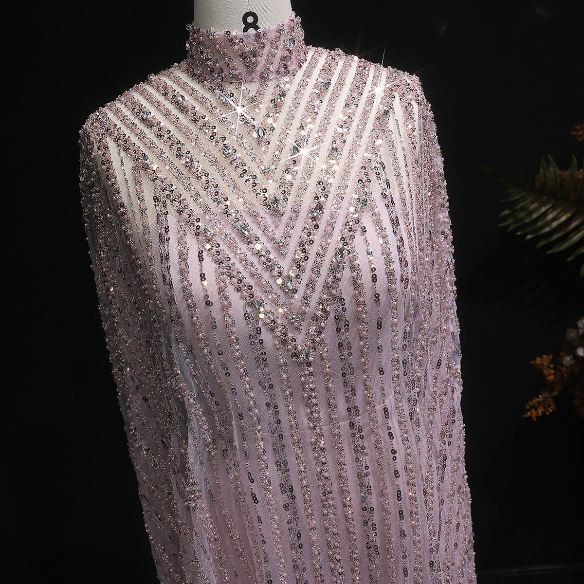 Luxury Dubai Kaftan Arabic 2 Pieces Evening Dress SS691