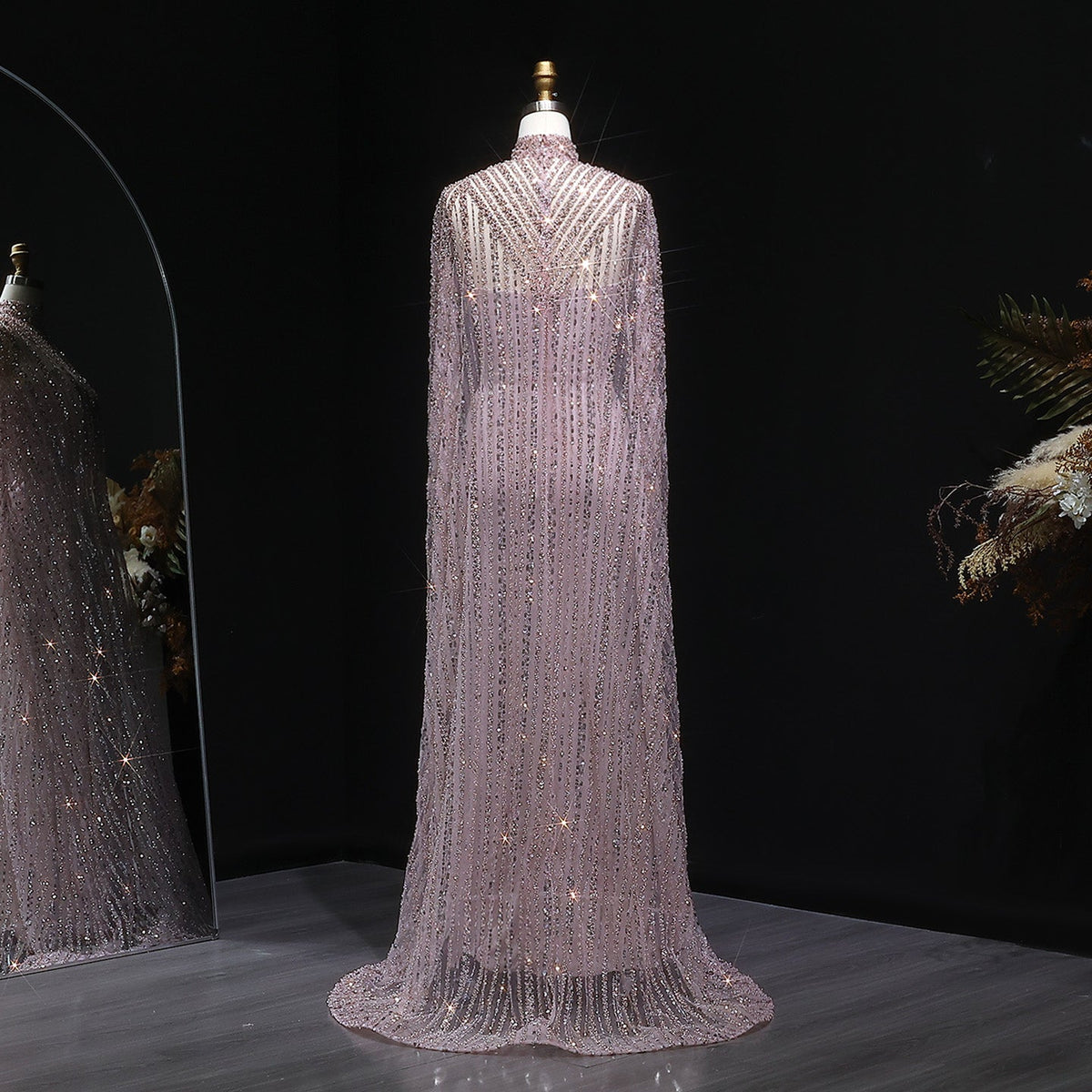 Luxury Dubai Kaftan Arabic 2 Pieces Evening Dress SS691