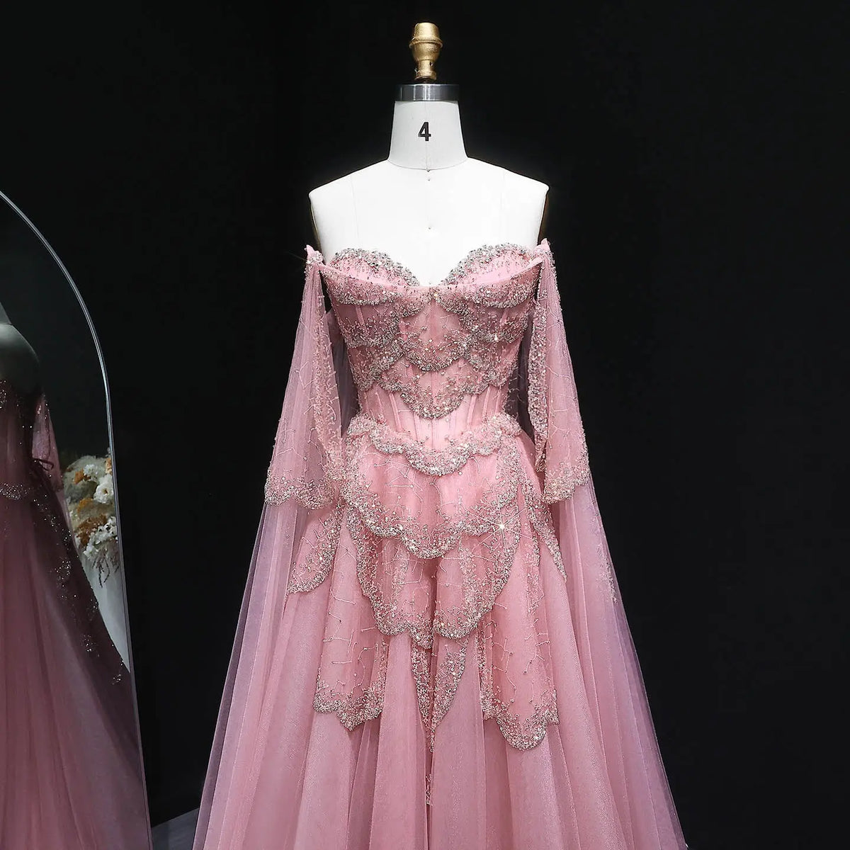 Fancy Red Dresses Formal Dress with Cape Sleeves Red Fairy Evening Gown Off Shoulder SS215 – SHARONSAID Fancy Red Dresses Formal Dress with Cape Sleeves Red Fairy Evening Gown Off Shoulder SS215 – SHARONSAID