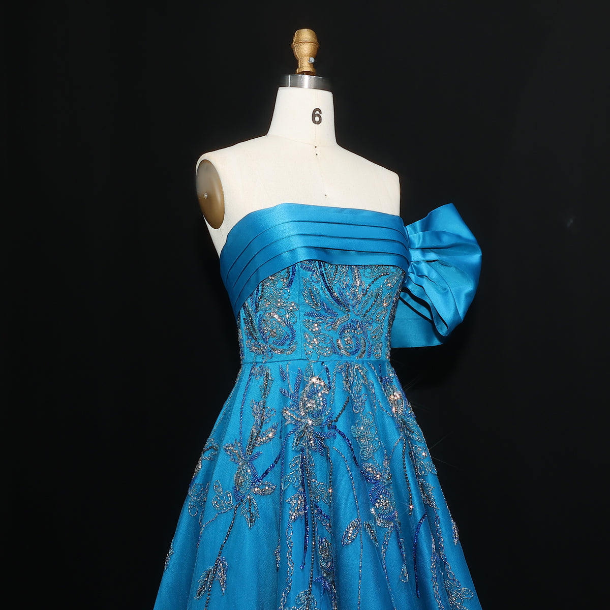 Elegant Fuchsia One Shoulder Evening Dress SS567 