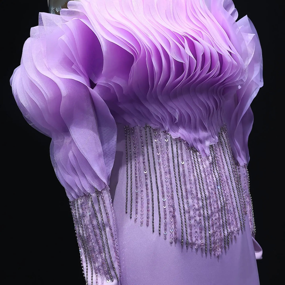 Elegant Off the Shoulder Lilac Evening Dress XD-006 