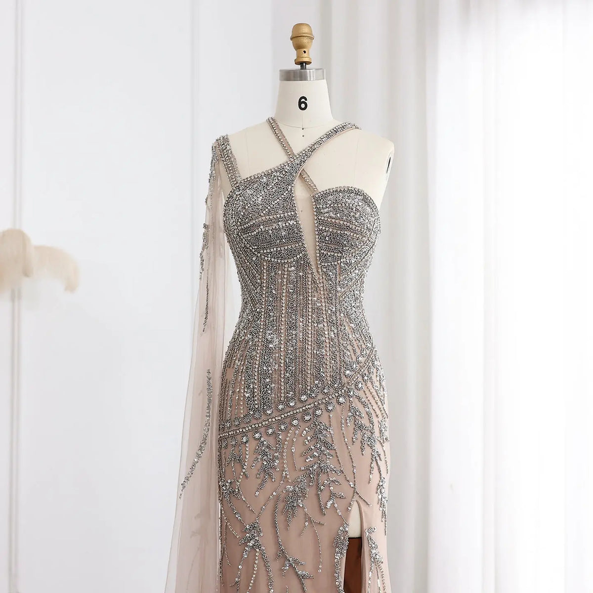 one shoulder nude dress STAR Nude Sequin One Shoulder Maxi Dress