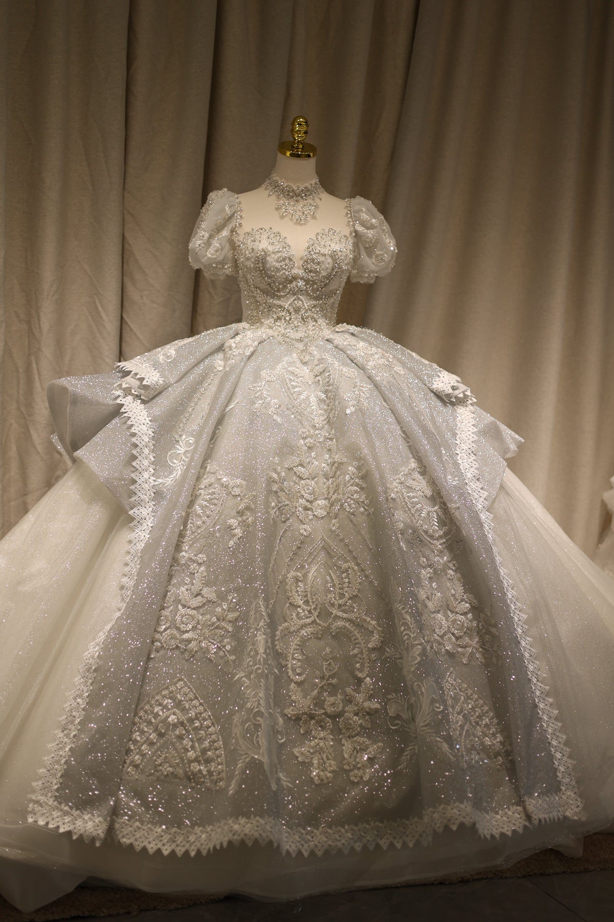 Luxury Cinderella-Inspired Ball Gown Wedding Dress RS003 – SHARONSAID