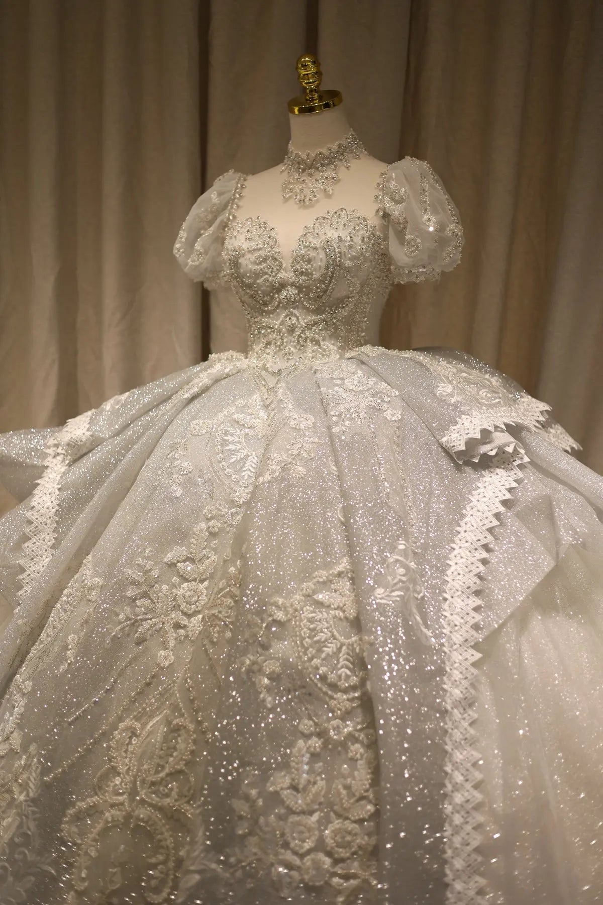 Luxury Cinderella-Inspired Ball Gown Wedding Dress RS003 – SHARONSAID