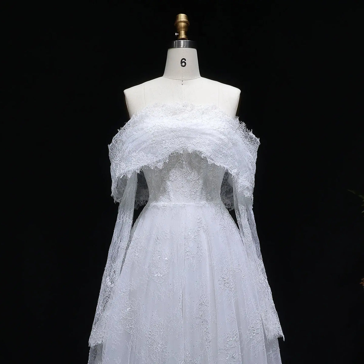 Luxury Off Shoulder Wedding Dress with Long Sleeves SW542 