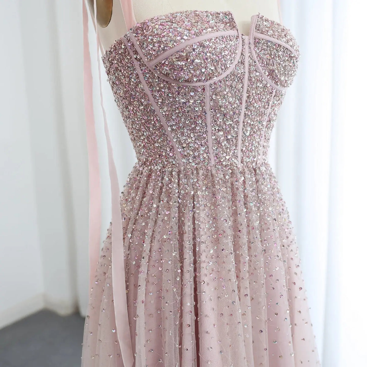 Luxury Beaded Red Evening Dresses with Straps SS263 