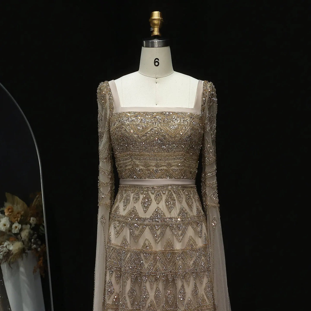 wine gold dress LizLuo Quinceanera 26127