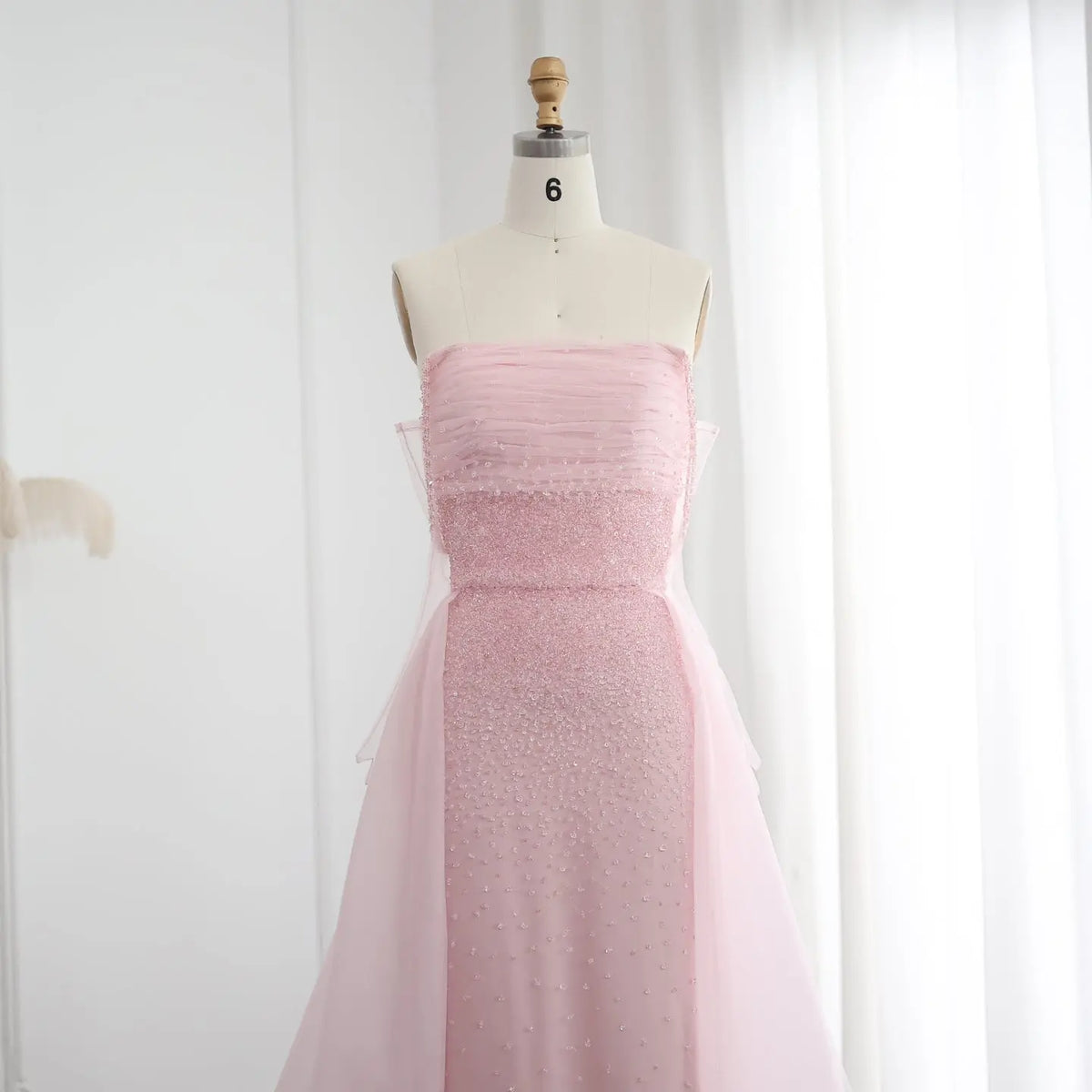 pink evening dress uk A Line Dusty Pink Unique UK Prom Dresses
