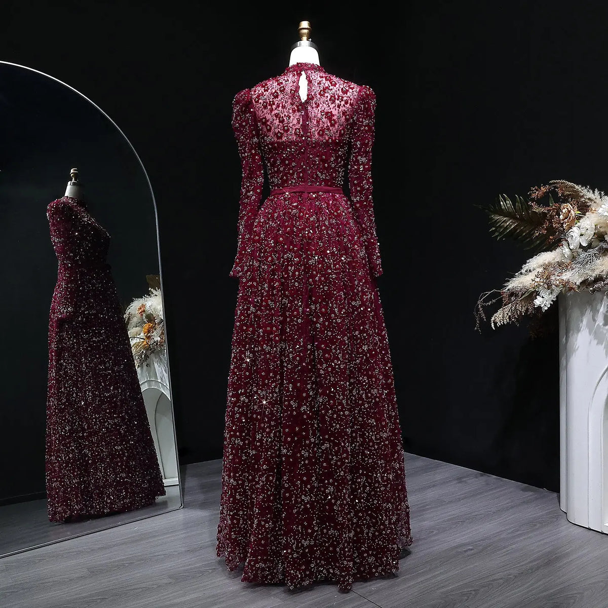 Luxury Delicate Pink 3D Floral Evening Dress with ruffles SS700 - SHARONSAID Luxury Delicate Pink 3D Floral Evening Dress with ruffles SS700 - SHARONSAID