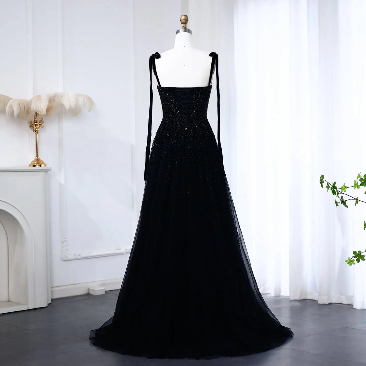 Luxury Beaded Red Evening Dresses with Straps SS263 