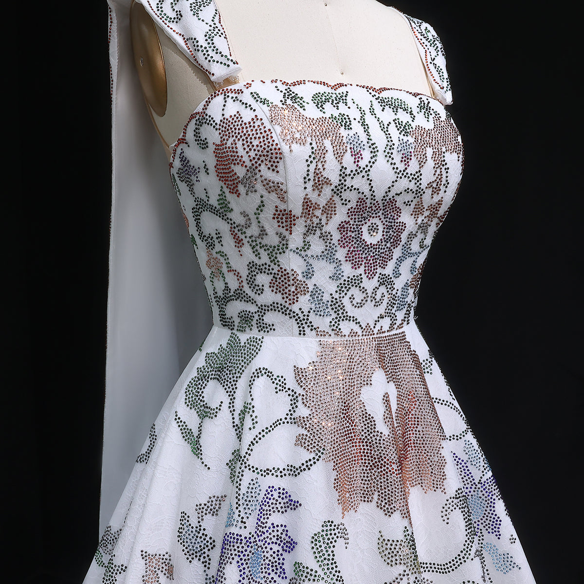 Luxury Off-Shoulder Diamond Ball Gown Wedding Dress with Cape SW522 