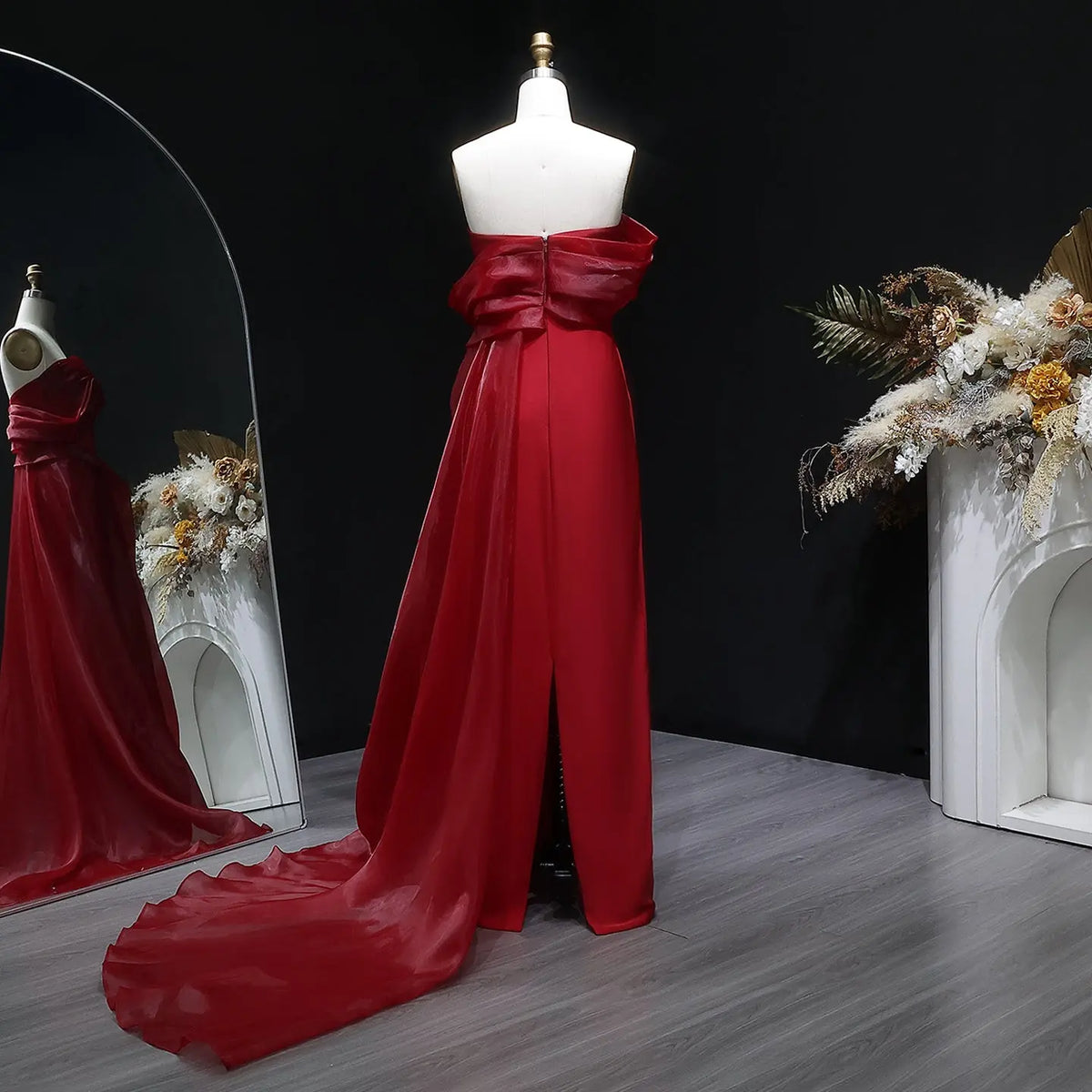 formal dress with overskirt Sleeveless Sheath Dress with Overskirt Gattinolli by Marwan