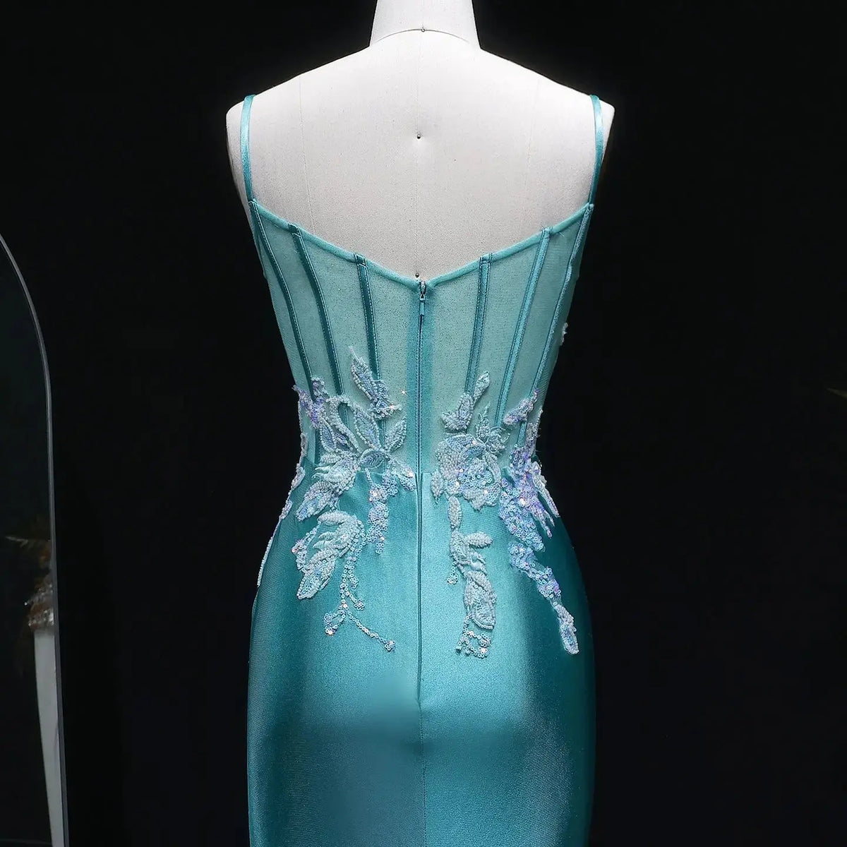 sachin and babi light blue dress Mermaid Long Prom Dress by LaDivine D145 – The Dress Outlet main image 1