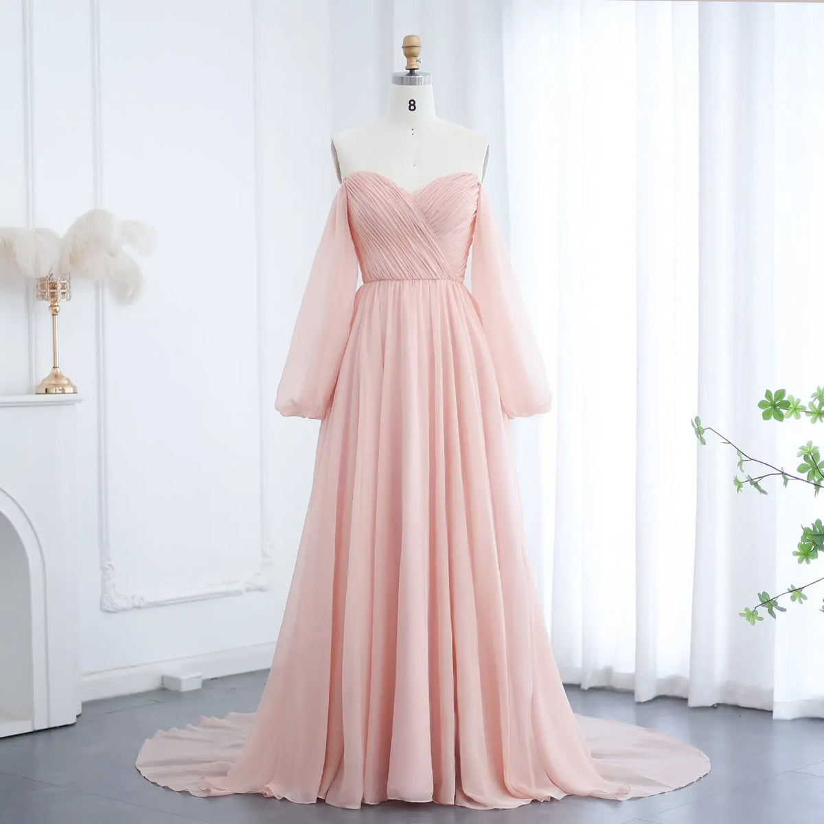 pink and white chiffon dress ASOS Design - Maxi Dress - Women - Polyester - 10 US