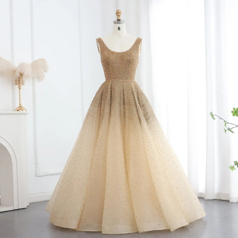 Sparkly Crystal Burgundy Ball Gown Evening Dress SS208 
