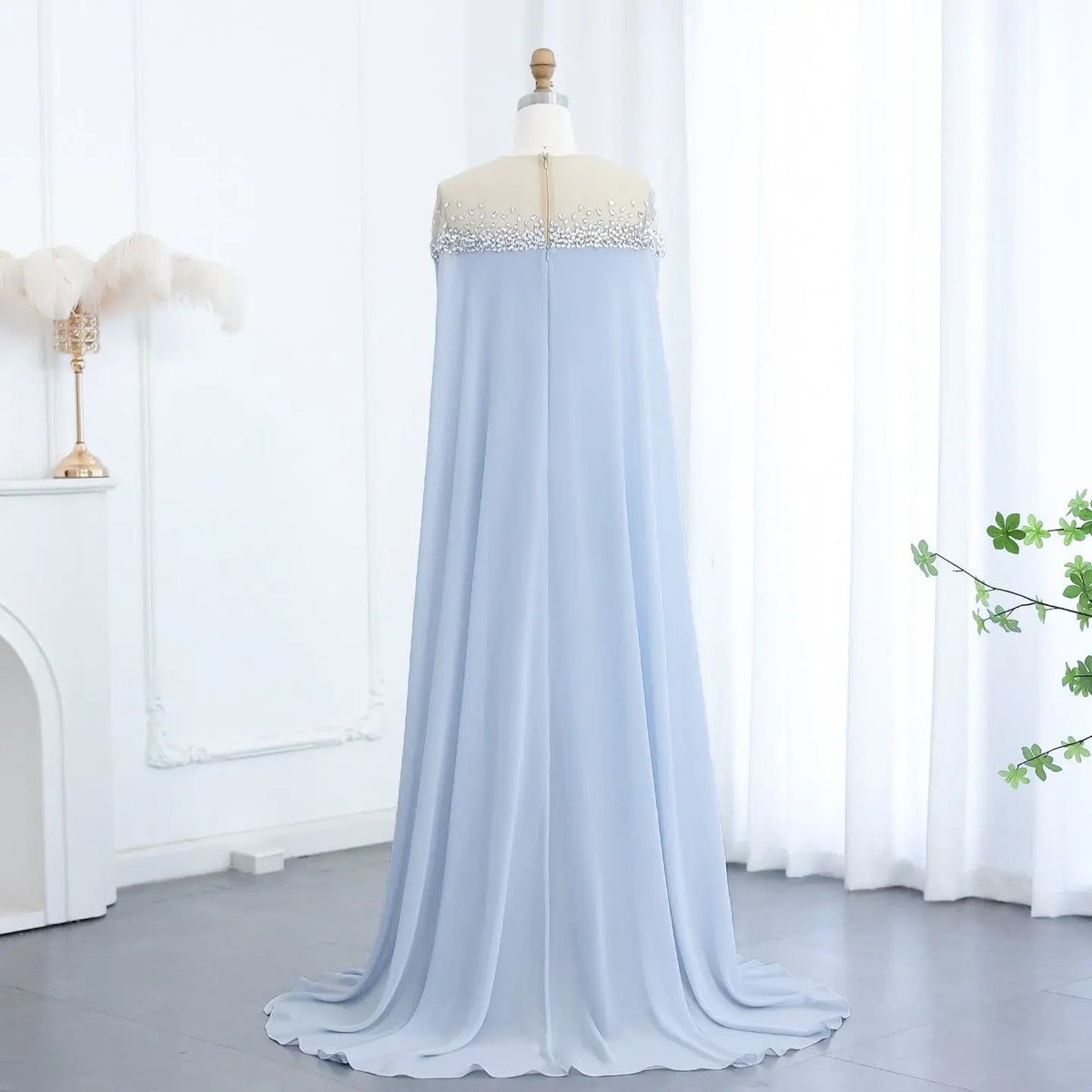 elegant baby blue dress light blue mother of the bride dress Zapakasa Women Elegant Sky Blue Mother of the Bride with Lace Appliques Off the Shoulder Chiffon Sheath Long Formal Dress-parroquiadesanalbertomagno.com