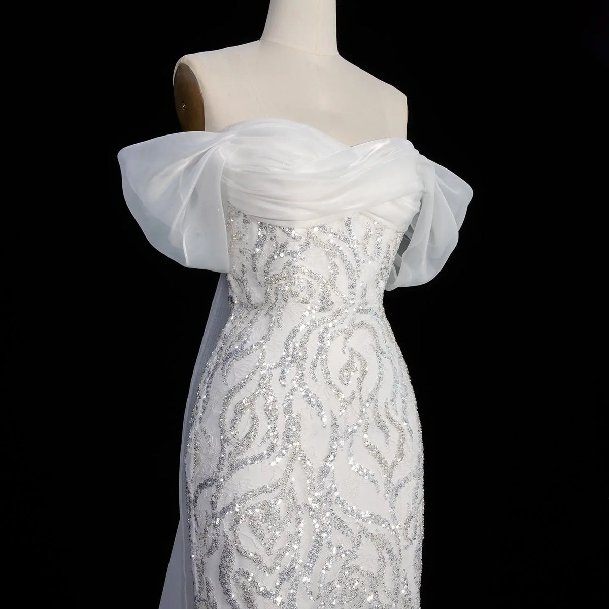 white bodycon mermaid dress Mermaid Dreams Satin Maxi Dress White