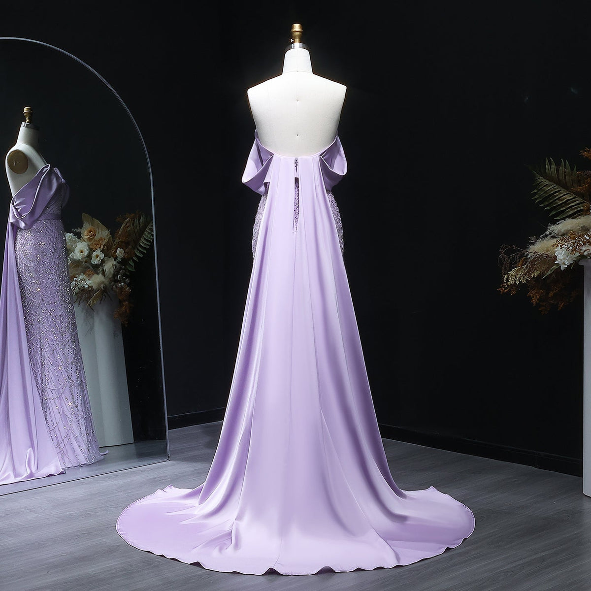 Luxury Beaded Off Shoulder Lilac Evening Dress SS624 Luxury Beaded Off Shoulder Lilac Evening Dress SS624
