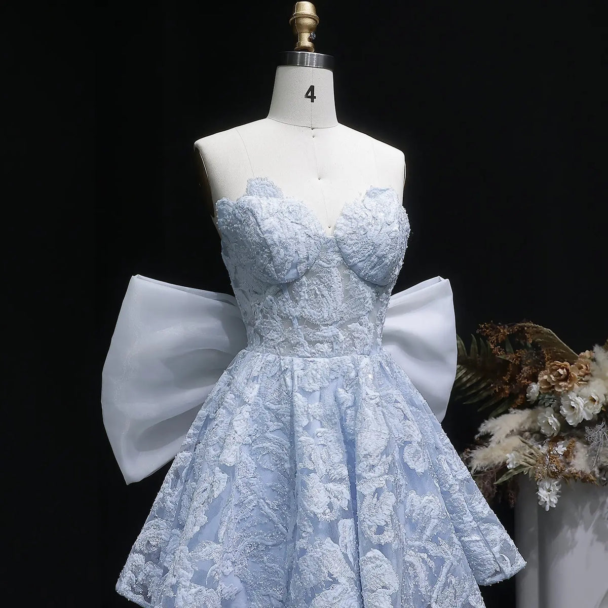 blue and white homecoming dress Floral Product Code Blue Homecoming Dresses in Light,