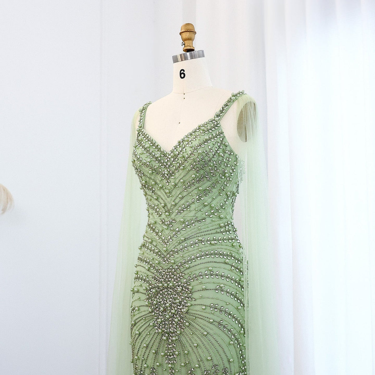 Luxury Rhinestones Silver Nude Spaghetti Evening Dress SS188