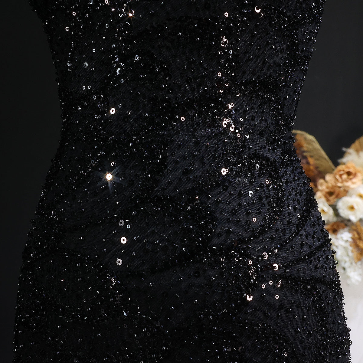 Elegant Emerald Green Strapless Evening Dress SS601 