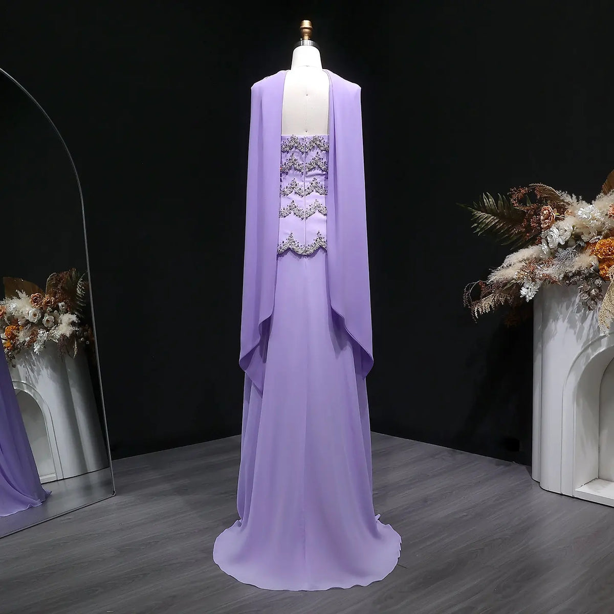 pearl beaded evening dress Pearl-Beaded Cocktail Dress IVORY / 8
