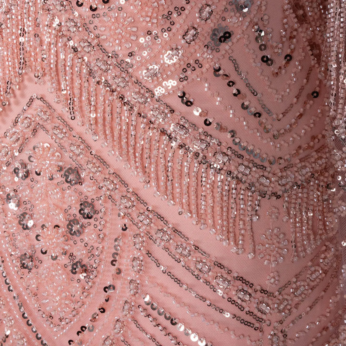 Peach Sequin Mermaid Formal Evening Gown Dress SS015-6