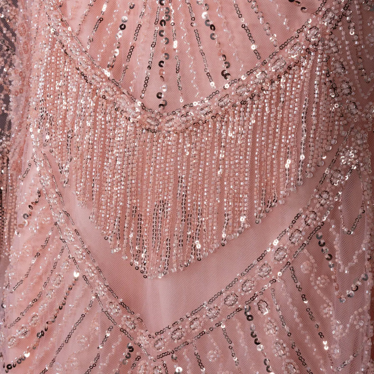Peach Sequin Mermaid Formal Evening Gown Dress SS015-7