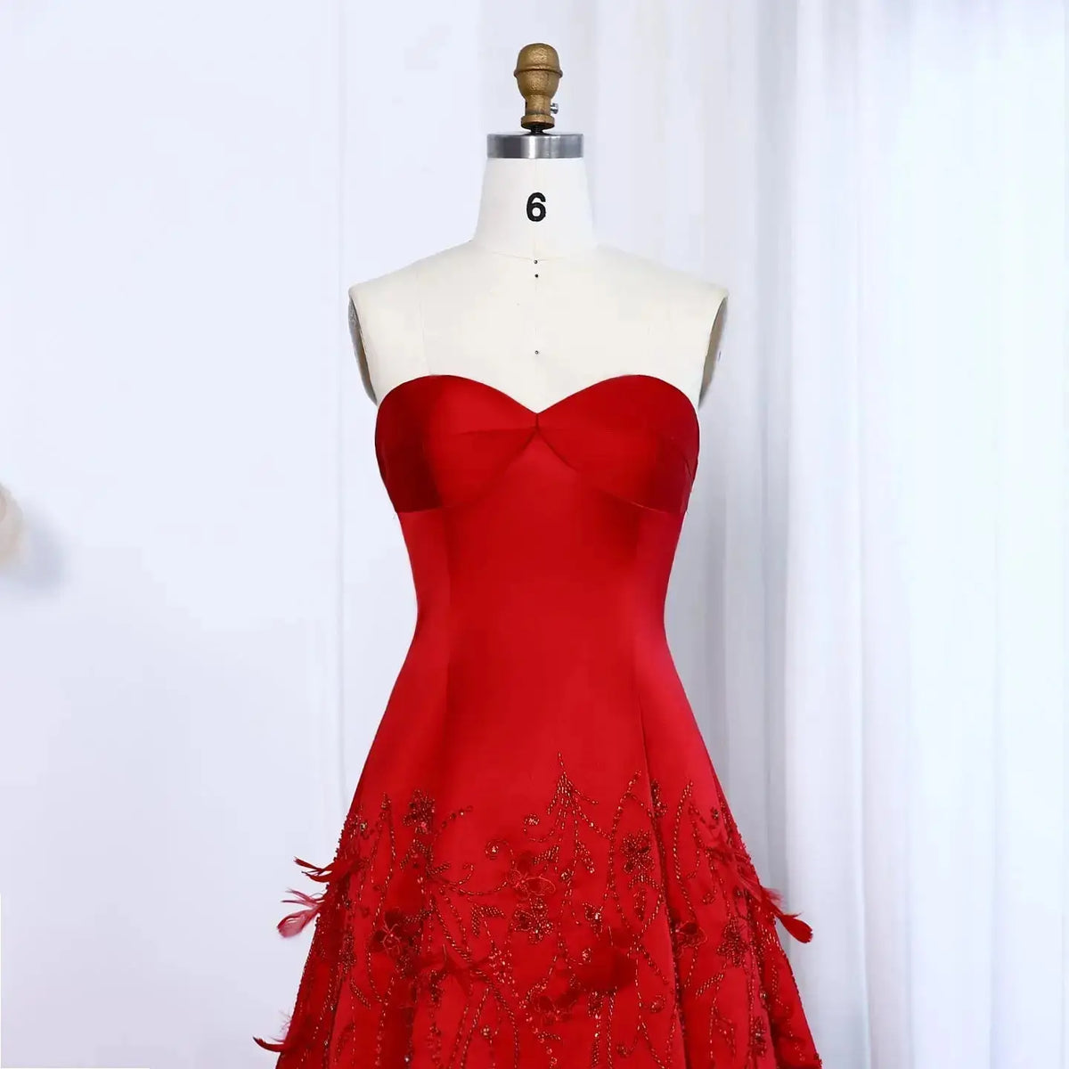 Luxury 3D Flowers Feathers Coral Pink Evening Dress SS470 - SHARONSAID Luxury 3D Flowers Feathers Coral Pink Evening Dress SS470 - SHARONSAID