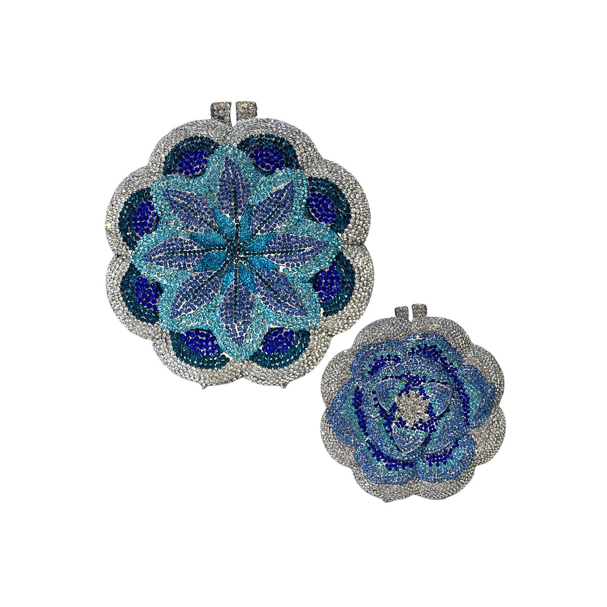 Diamond 3D Flower Clutch Evening Bag 