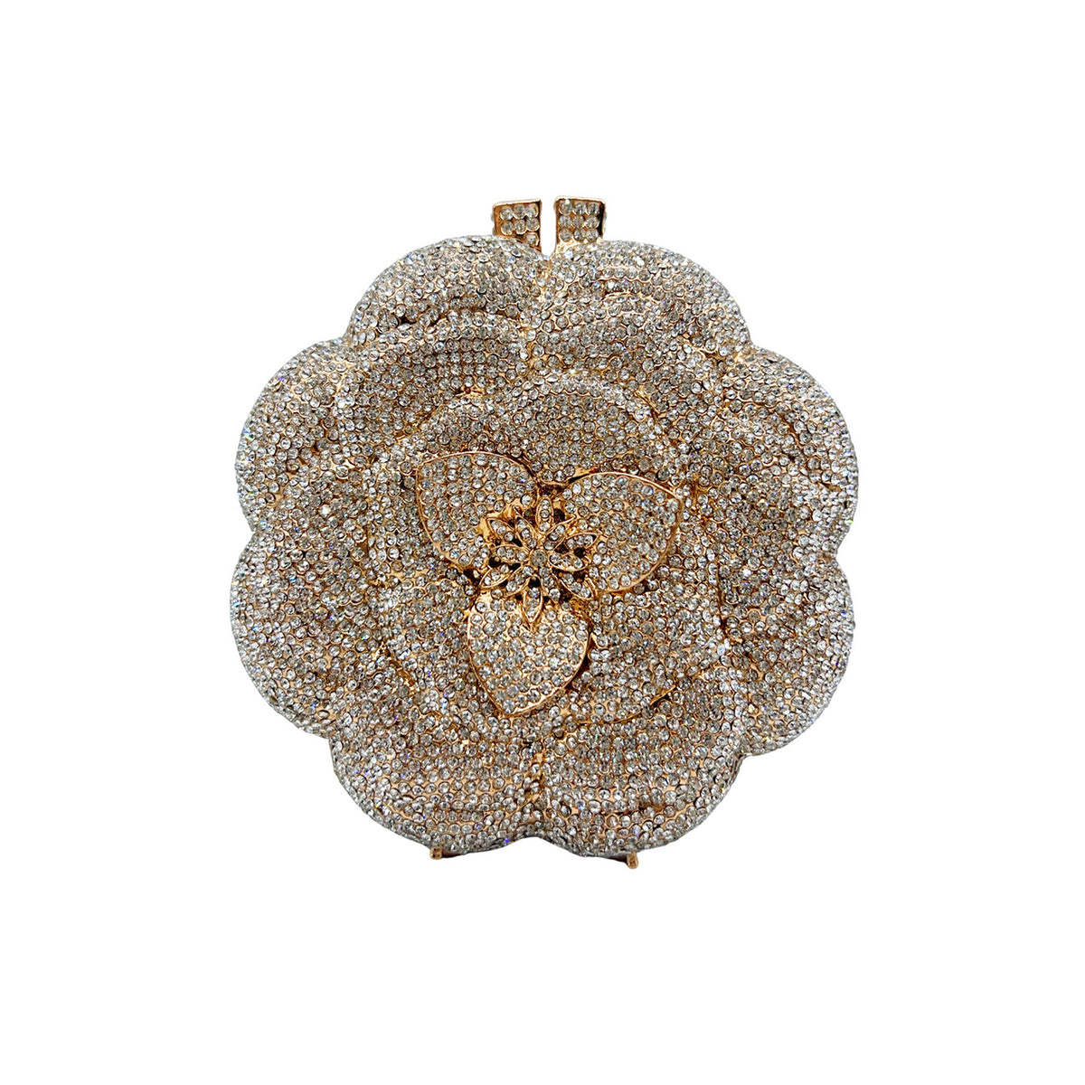 Diamond 3D Flower Clutch Evening Bag 